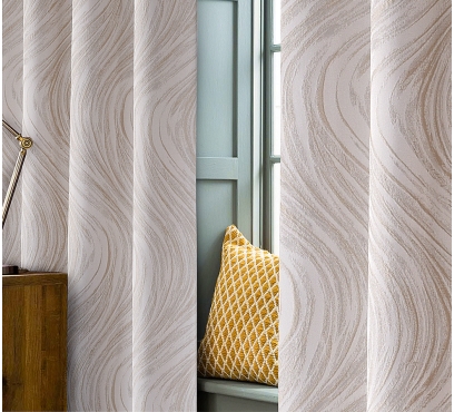 Žakarový závěs s oboustranným vzorem