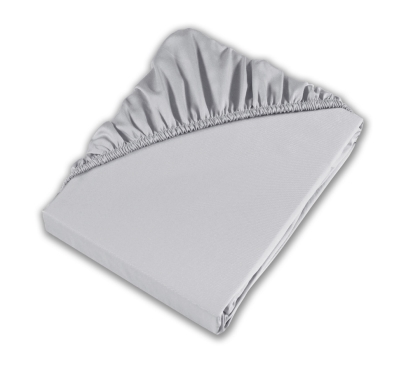 Světle šedé jersey prostěradlo s lycrou (4)