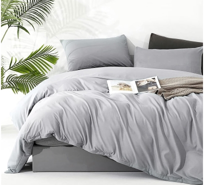 Jednobarevná ložní souprava ze 100% česané bavlny