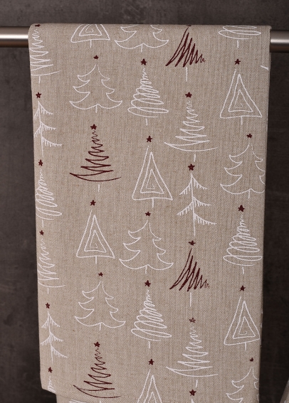 Detail motivu vánočních stromečků utěrek UT41 (2)