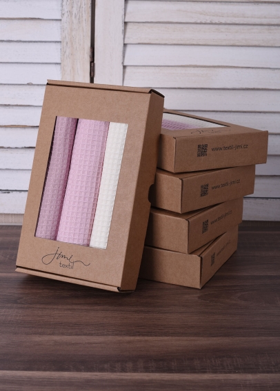 Dárková sada 3ks vaflových utěrek (2)