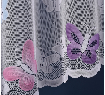 Dětská žakarová záclona s barevnými motivy (3)