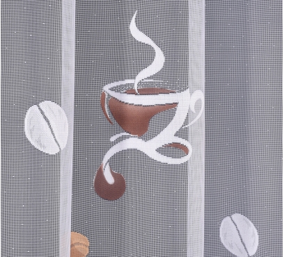 Hotová oblouková záclona žakarového typu s barevnými motivy (2)