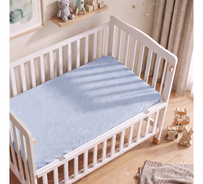 Froté prostěradlo PREMIUM do postýlky FD2 – blankytná – 60–70 × 120–140 cm