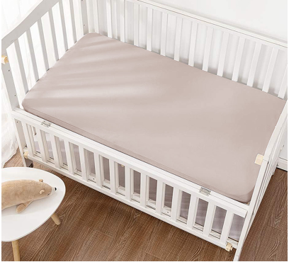Jersey prostěradlo s lycrou do postýlky JD17 – latte – 60–70 × 120–140 cm