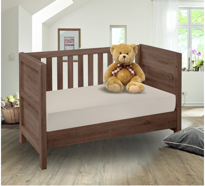Jersey prostěradlo s lycrou do postýlky JD17 – latte – 60–70 × 120–140 cm