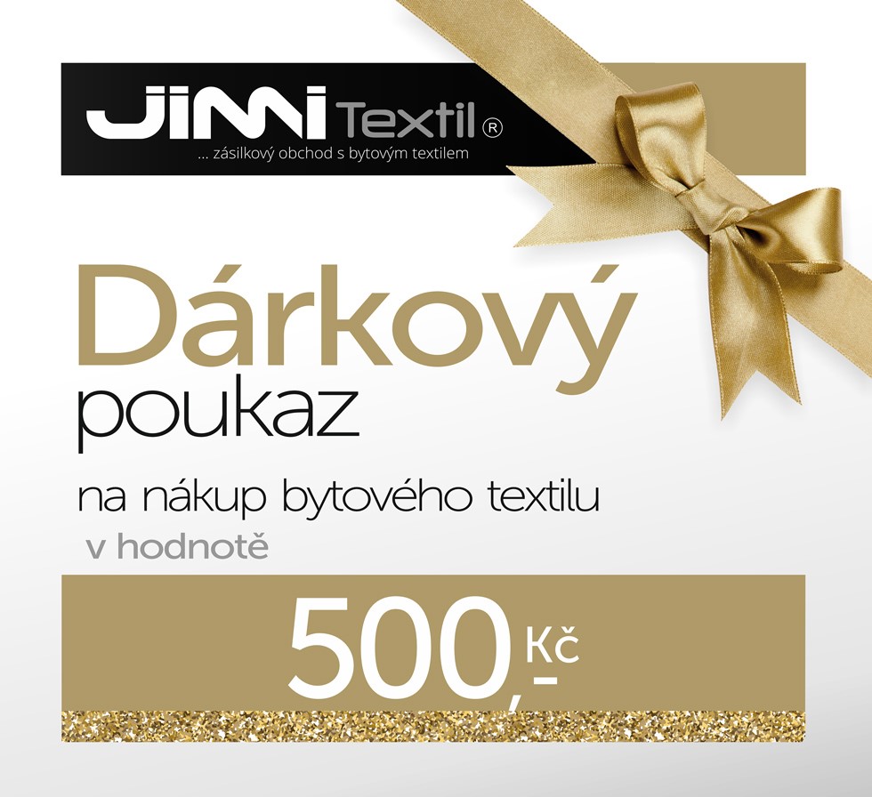 Dárkový poukaz JIMI Textil - 500 Kč