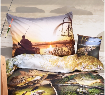 Tématická ložní souprava s motivem RYBAŘENÍ (1)
