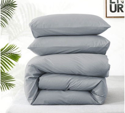 Jednobarevná ložní souprava ze 100% česané bavlny (1)