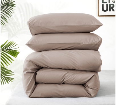 Jednobarevná ložní souprava ze 100% česané bavlny (1)