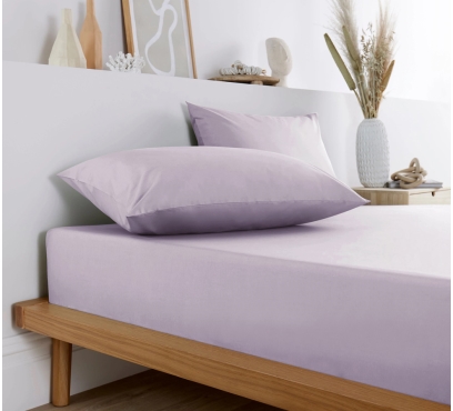 Fialové jersey prostěradlo s lycrou