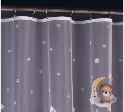 Dětská žakarová záclona s barevnými motivy (2)