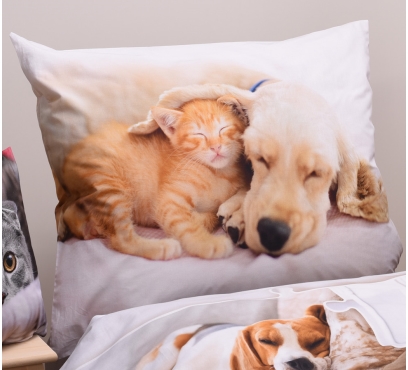 Tématická ložní souprava s motivem MAZLÍČCI (1)