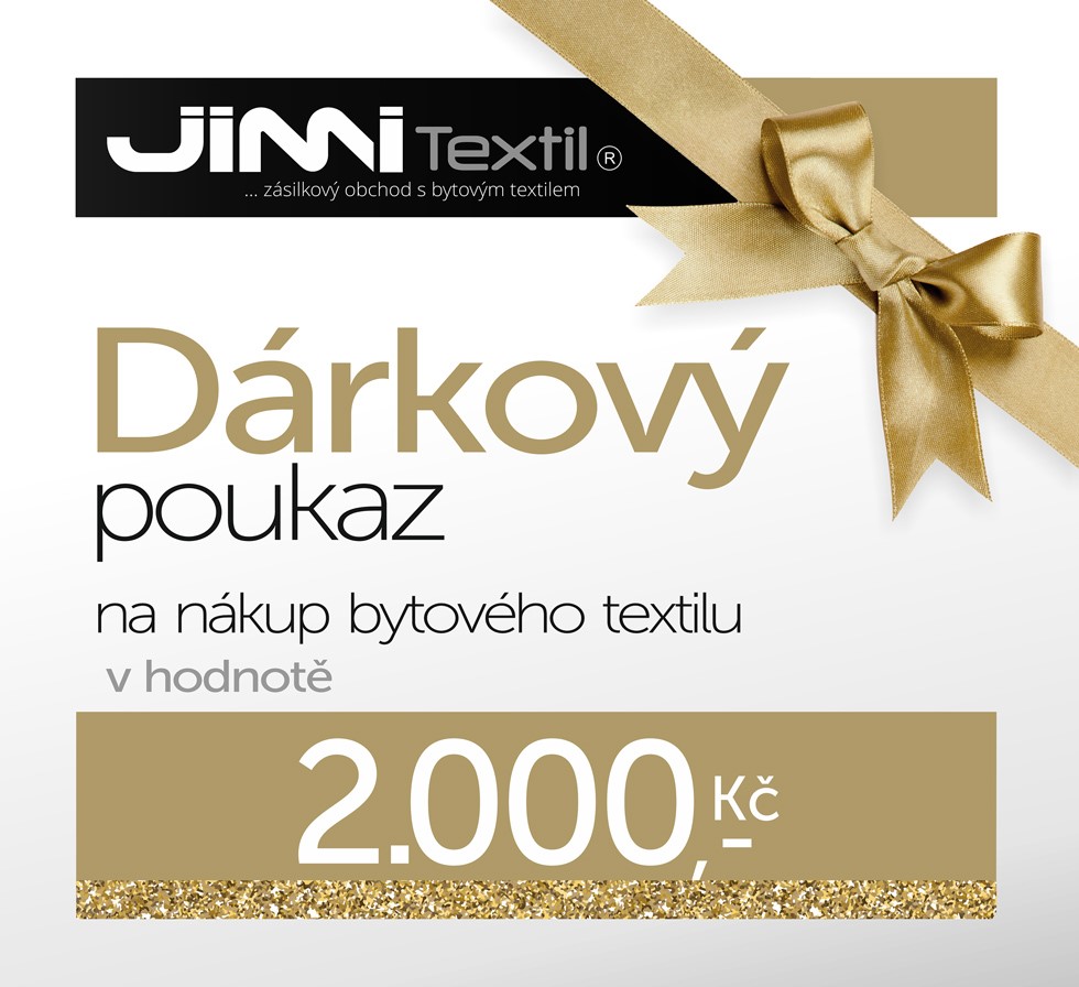 Dárkový poukaz JIMI Textil - 2000 Kč 
