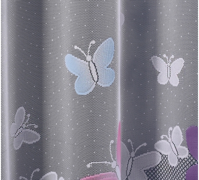 Dětská žakarová záclona s barevnými motivy (2)