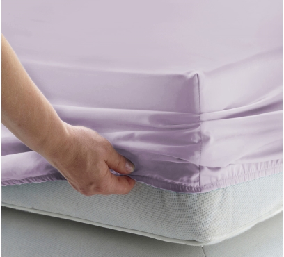 Fialové jersey prostěradlo s lycrou (1)