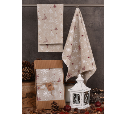 Sada 2 bavlněných utěrek UT41 – 50 × 70 cm