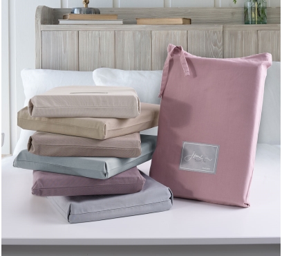 Jednobarevná ložní souprava ze 100% česané bavlny (3)