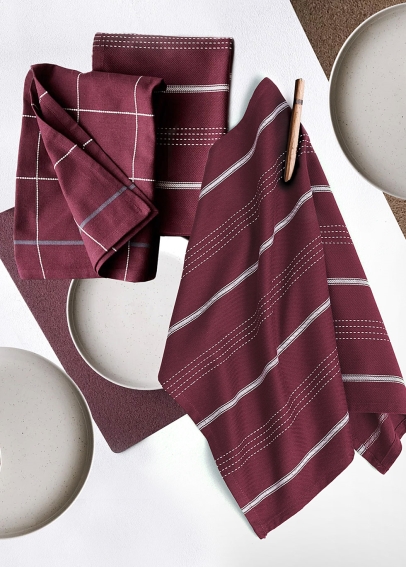 Sada 2ks bavlněných utěrek