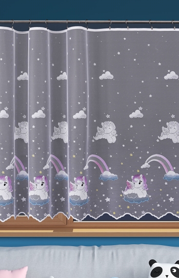 Metrážová žakarová záclona