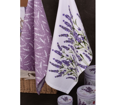 Savé bavlněné utěrky UT58 - Motiv levandule - JIMI Textil (3)