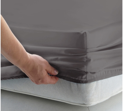 Tmavě šedé jersey prostěradlo s lycrou (1)