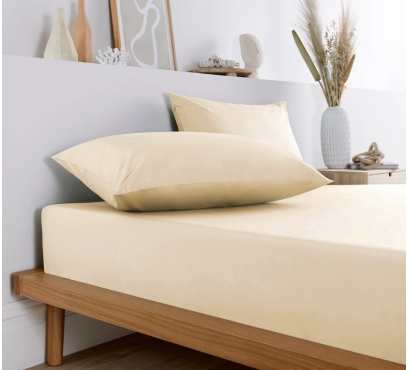 Banánové jersey prostěradlo s lycrou