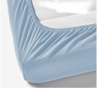 Jersey prostěradlo s lycrou do postýlky JD3 – modrá – 60–70 × 120–140 cm (1)