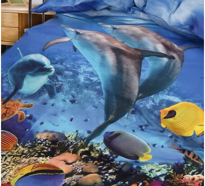 Tématická ložní souprava s motivem DELFÍNI (2)