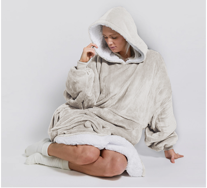 Mikino-deka s kapucí MD1 – latte – S/XXL