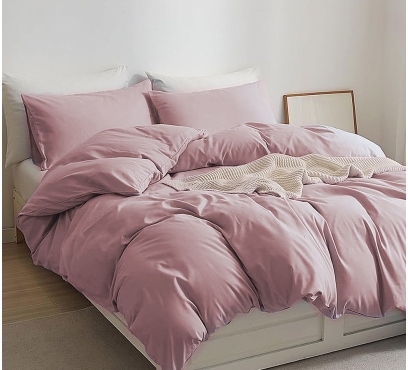 Jednobarevná ložní souprava ze 100% česané bavlny