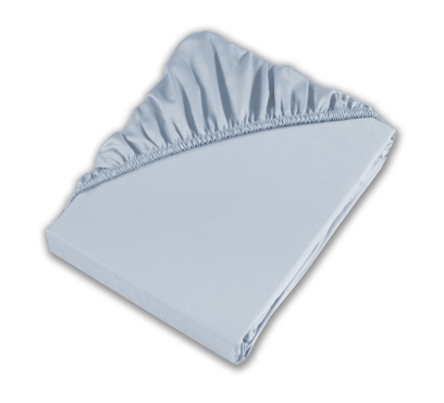 Modré jersey prostěradlo s lycrou (4)