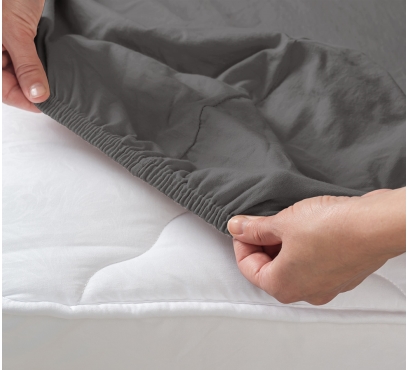 Tmavě šedé jersey prostěradlo s lycrou (2)