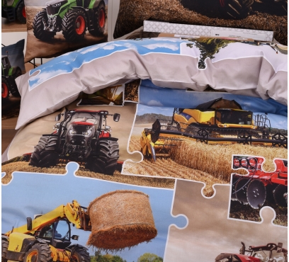 Tématická ložní souprava s motivem TRAKTORY (1)