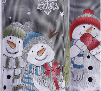 Hotová oblouková záclona žakarového typu s barevnými motivy (2)