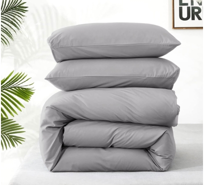 Jednobarevná ložní souprava ze 100% česané bavlny (1)