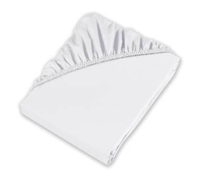 Bílé jersey prostěradlo s lycrou (4)