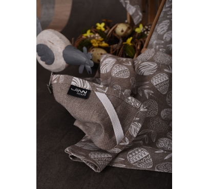 Utěrky UT53 mají praktické poutko. Tmavá utěrka má bílý potisk vajíček. (2)