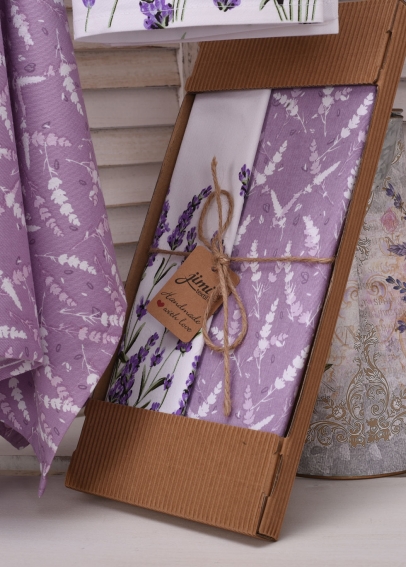 Dárkové balení utěrek UT58 s motivem levandule (5)