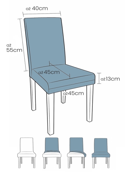 Elastické potahy na židle (3)