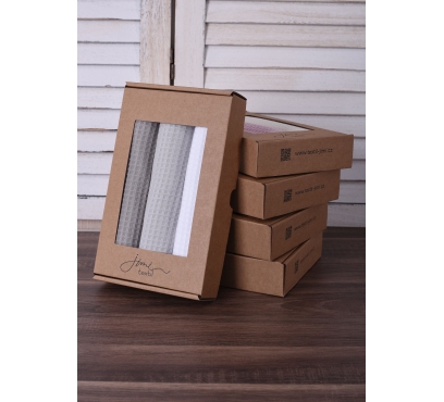 Dárková sada 3ks vaflových utěrek (2)