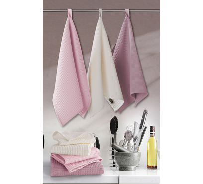 Sada 3 bavlněných utěrek UT22 – tóny fialové – 40 × 60 cm