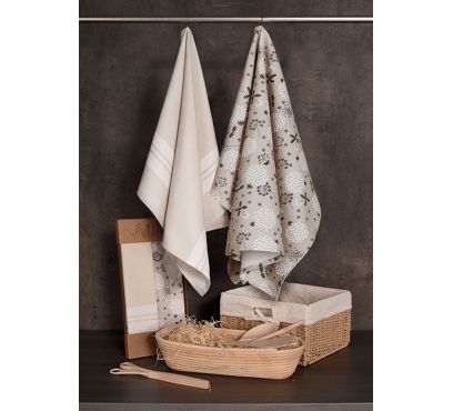 Sada 2 bavlněných utěrek UT64 – 50 × 70 cm