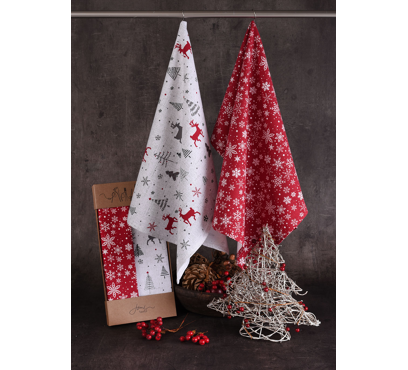 Sada 2 bavlněných utěrek UT62 – 50 × 70 cm
