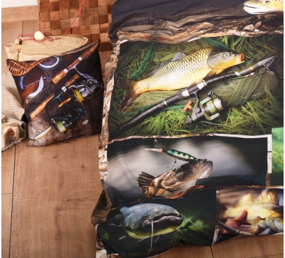 Tématická ložní souprava s motivem RYBAŘENÍ (2)