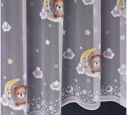 Dětská žakarová záclona s barevnými motivy (1)