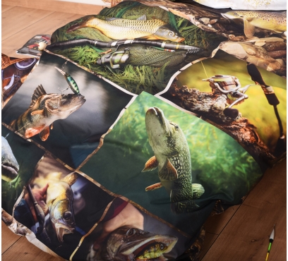 Tématická ložní souprava s motivem RYBAŘENÍ (4)