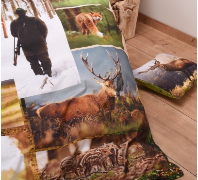 Tématická ložní souprava s motivem MYSLIVOST (3)
