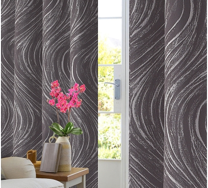 Žakarový závěs s oboustranným vzorem