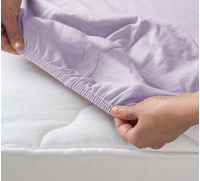 Fialové jersey prostěradlo s lycrou (2)